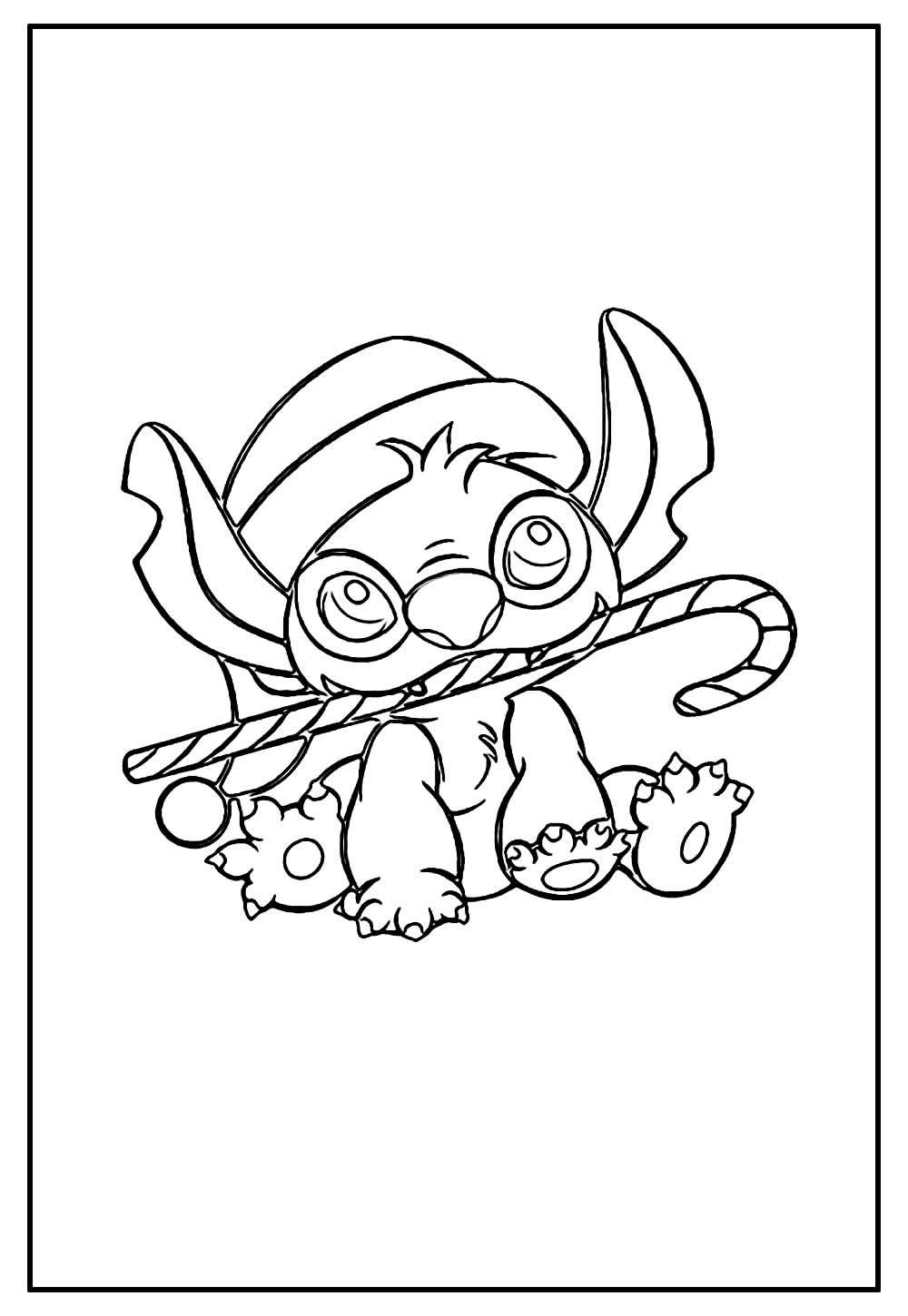 Desenho de Stitch de Natal