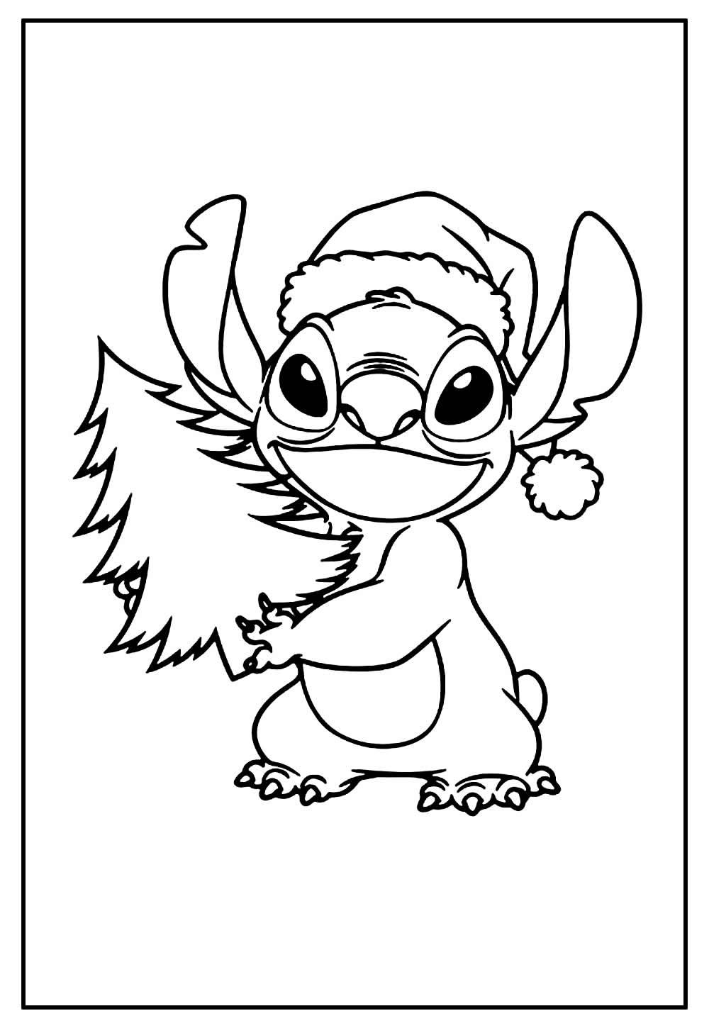 Desenho de Stitch de Natal