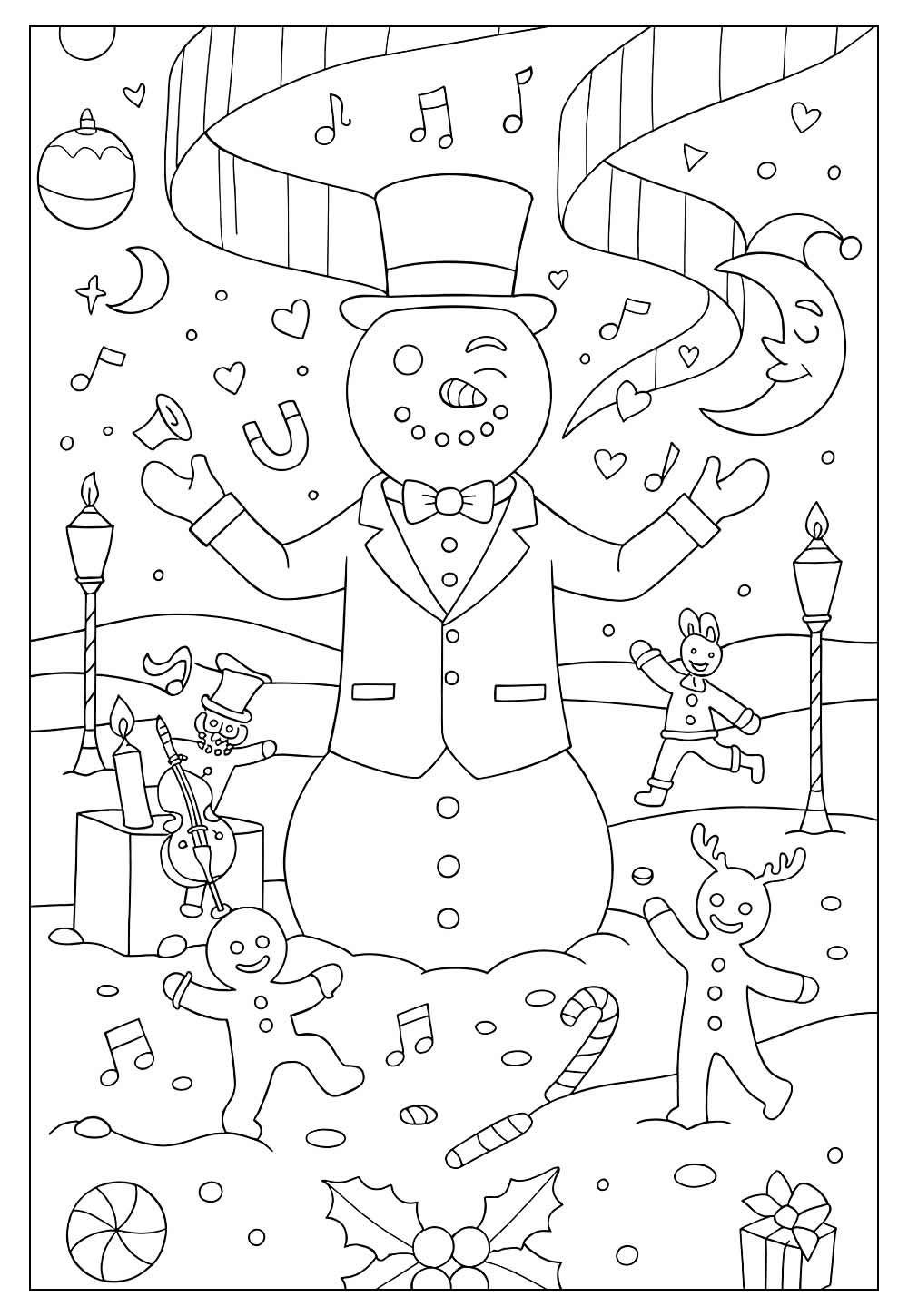 Desenho de Tralalero Tralala de Natal