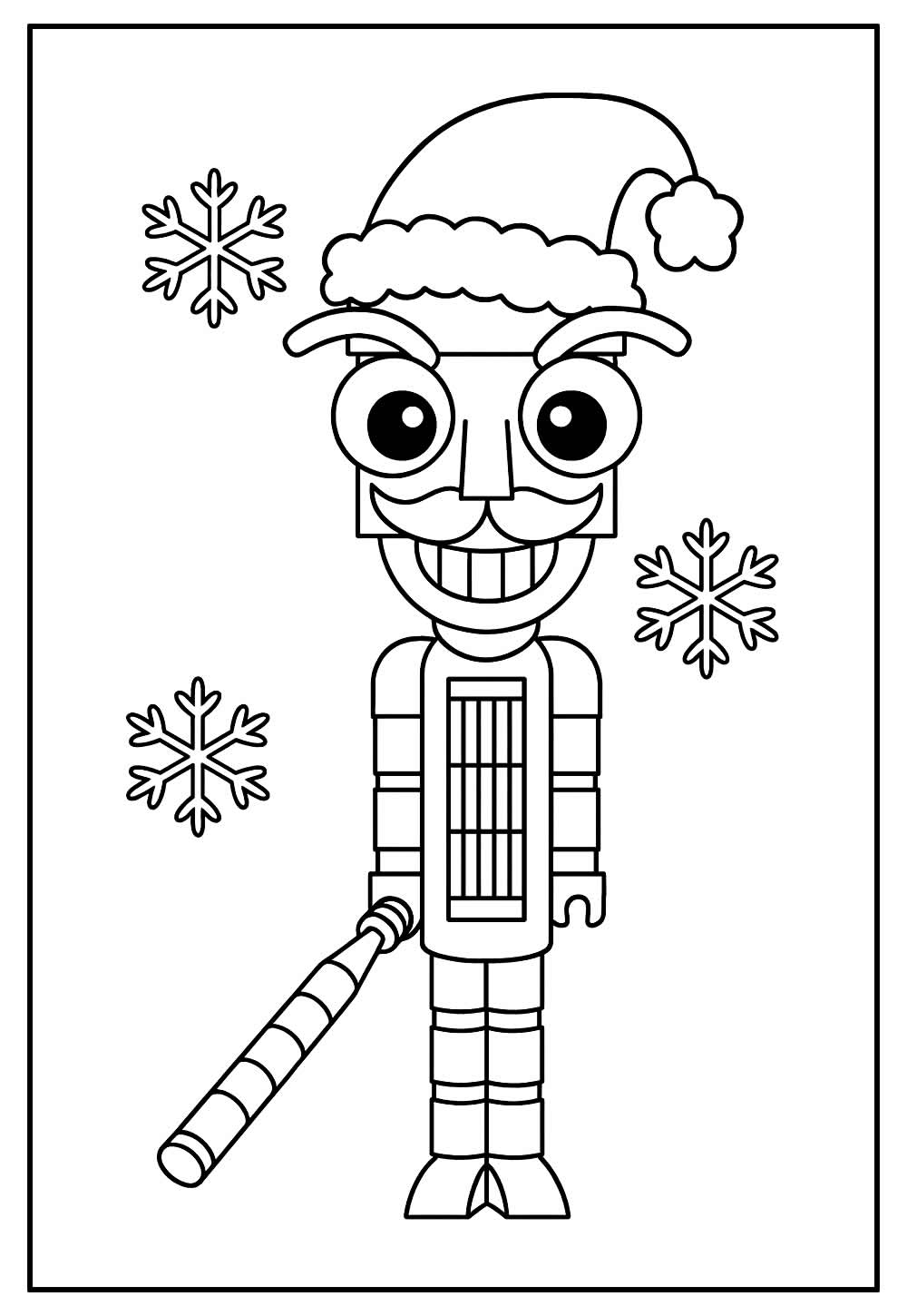 Tralalero Tralala de Natal para pintar