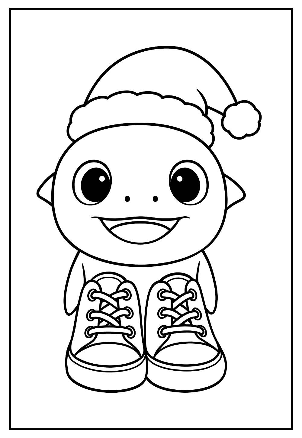 Desenhos de Tralalero Tralala de Natal para pintar