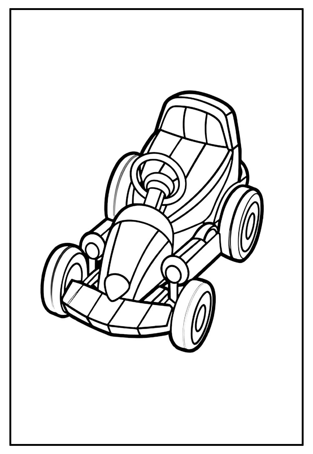 Carro de Corrida para pintar