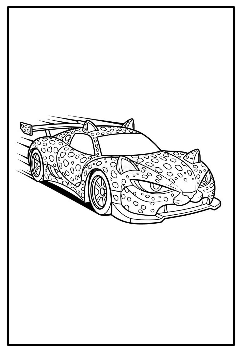 Desenho de Carro de Corrida