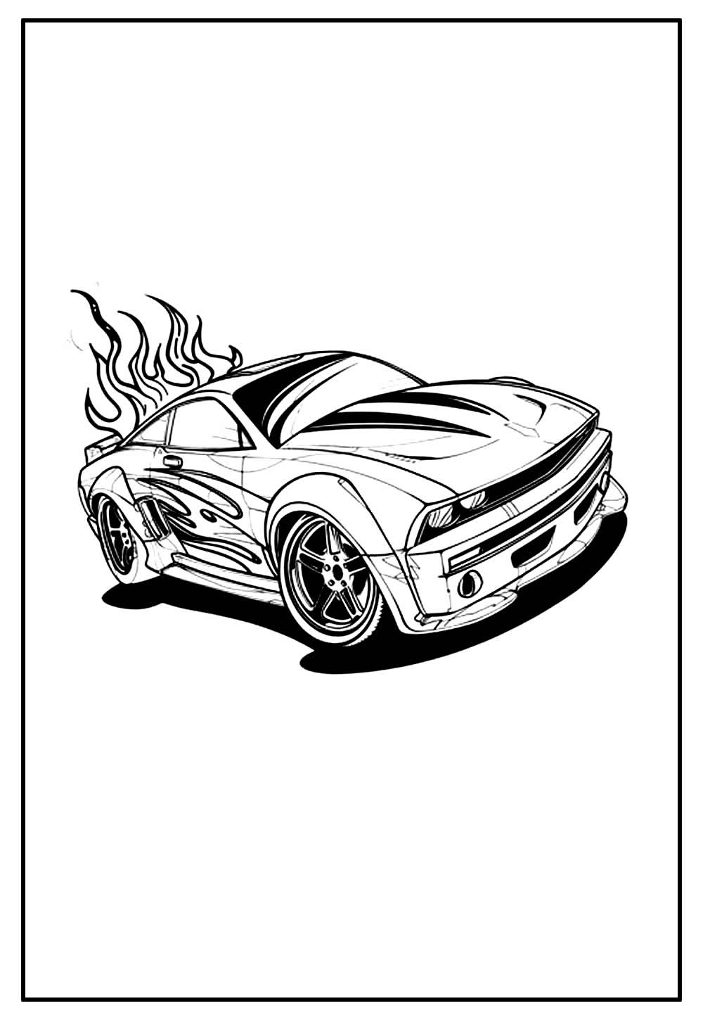 Desenho de Carro de Corrida