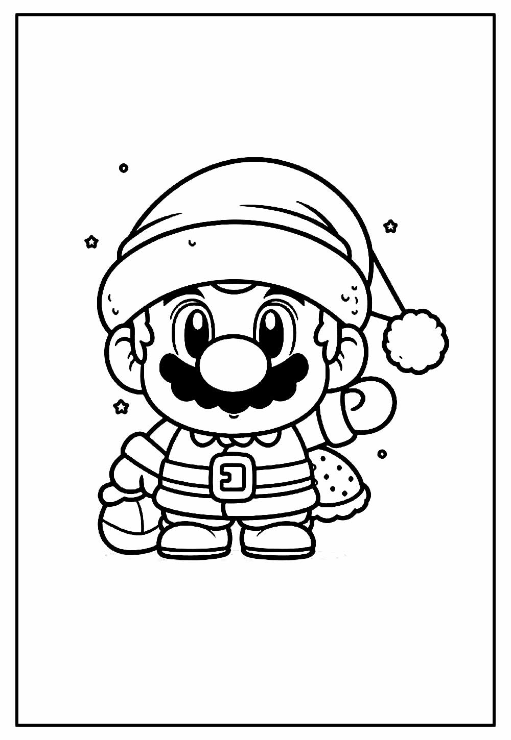 Desenho de Mario Bros - Natal