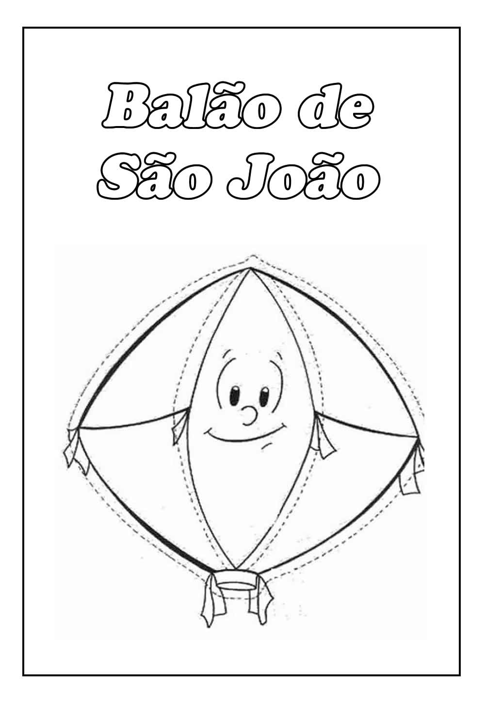 Desenho de Balão de São João