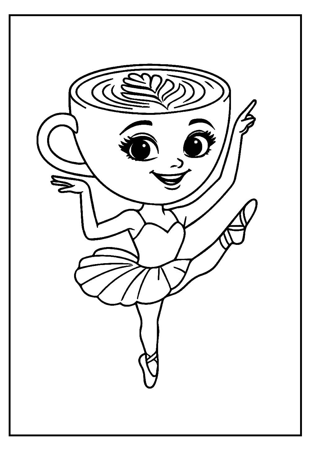 Desenho da Ballerina Cappuccina