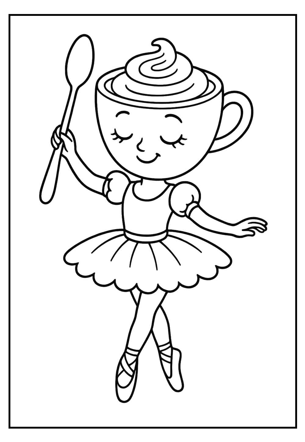 Desenho da Ballerina Cappuccina