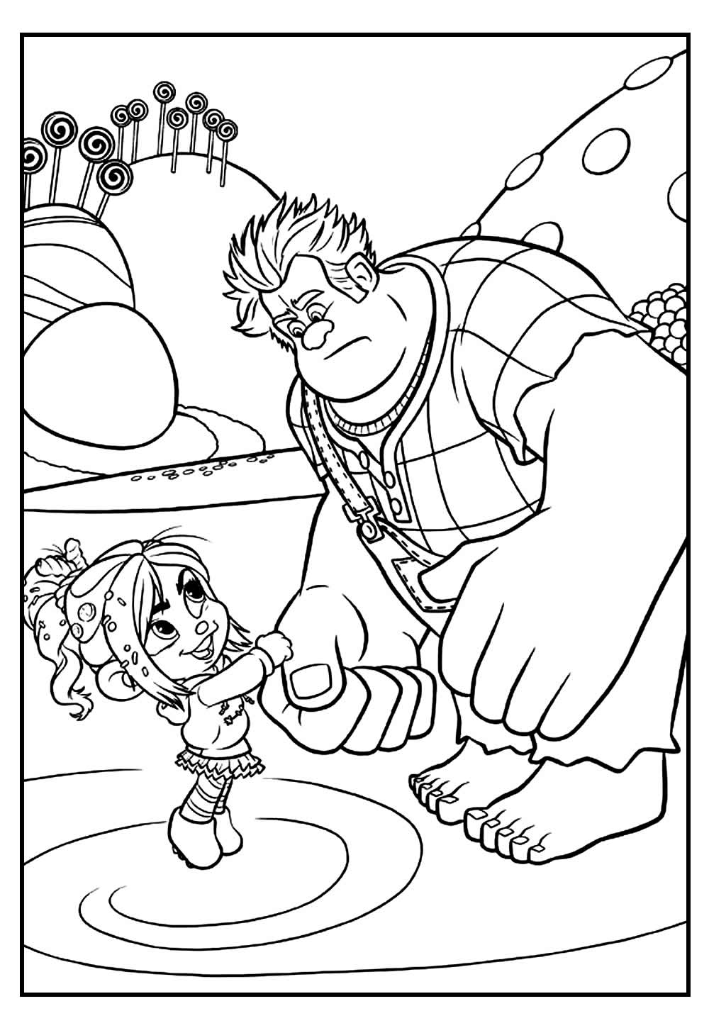Desenho Corrida Doce Colorir