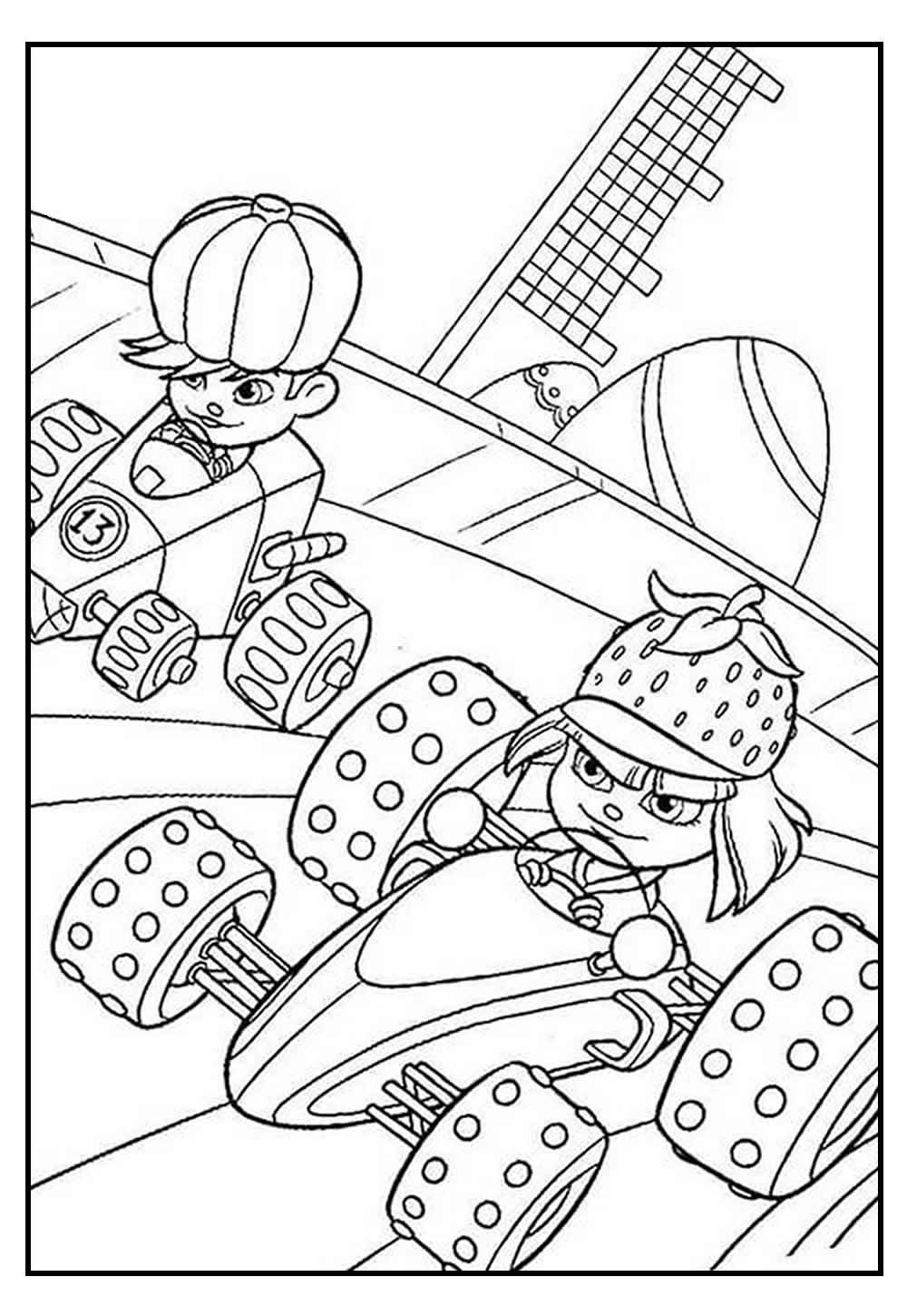 Desenho Corrida Doce Colorir