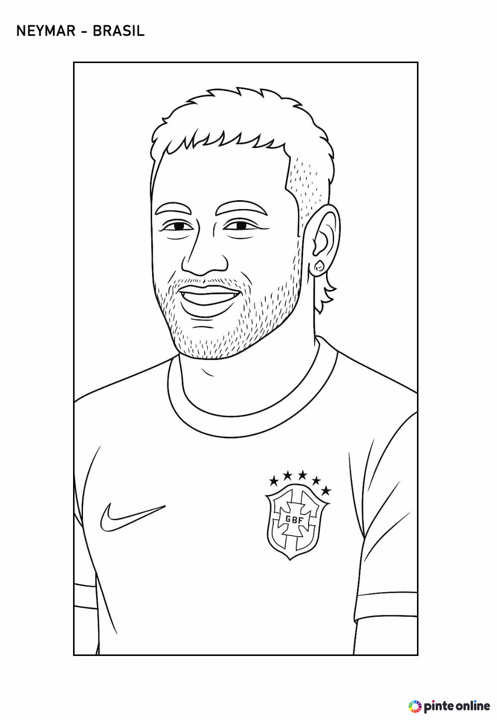 Desenho de Neymar