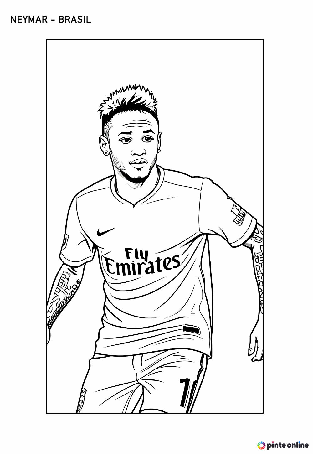 Desenho de Neymar