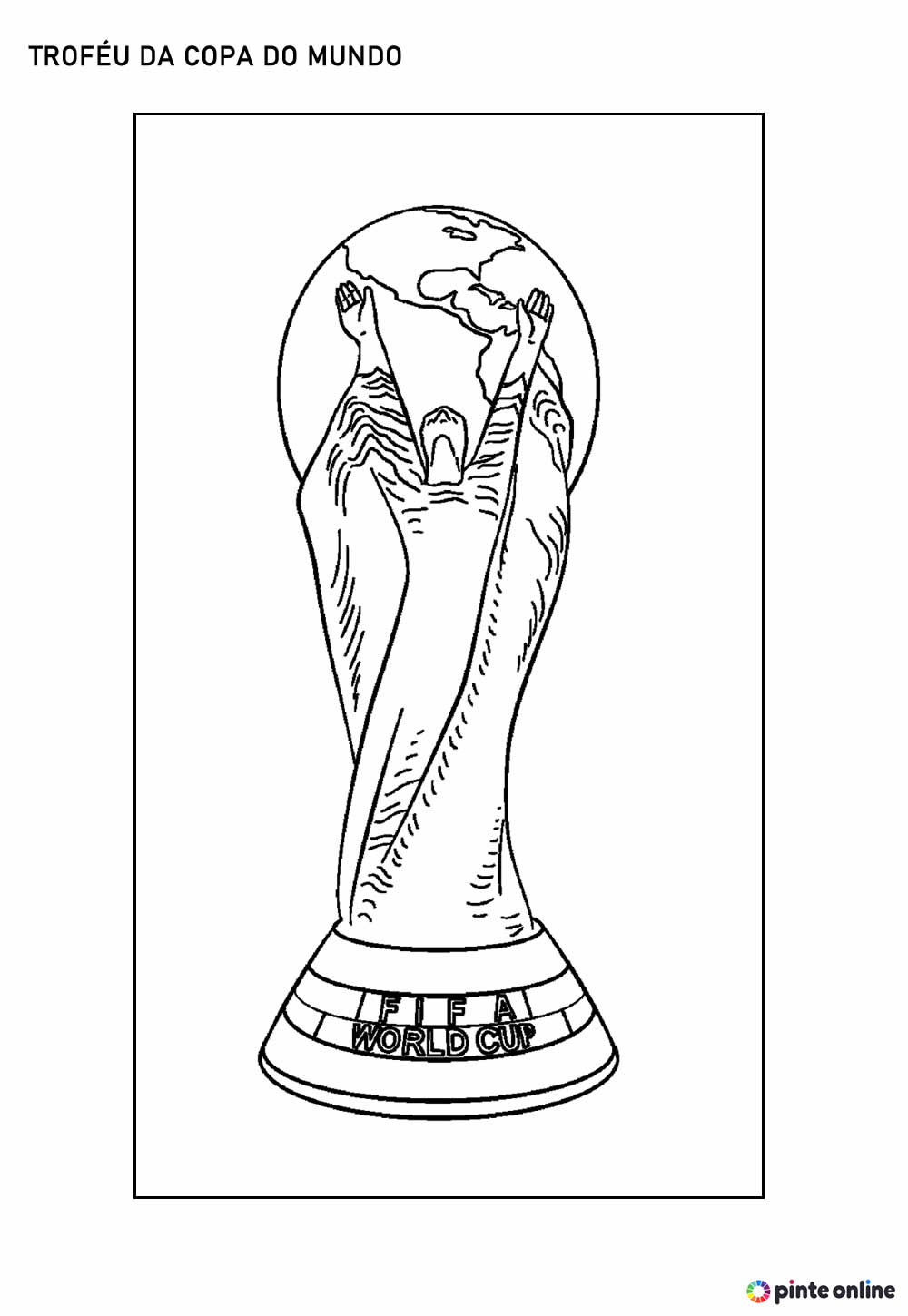 Desenho do Troféu da Copa do Mundo