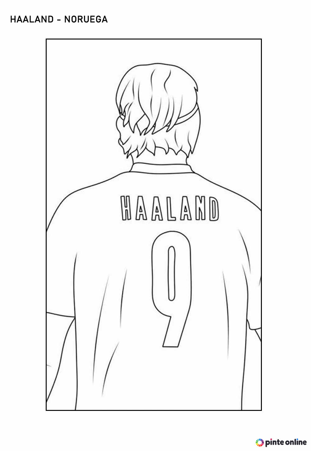 Desenho de Haaland