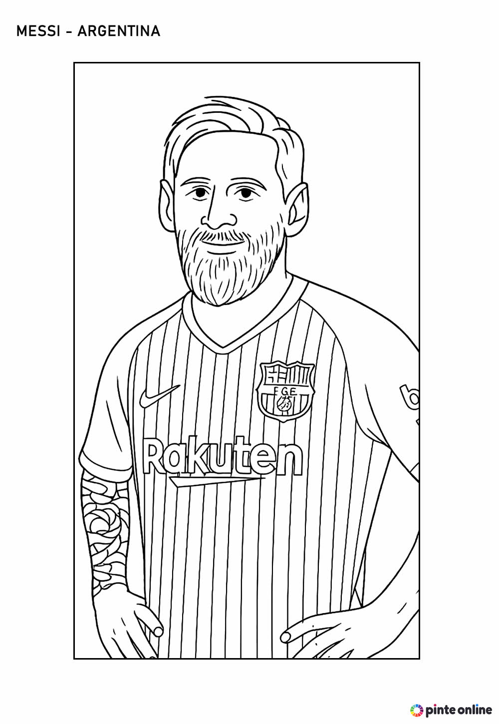 Desenho de Messi