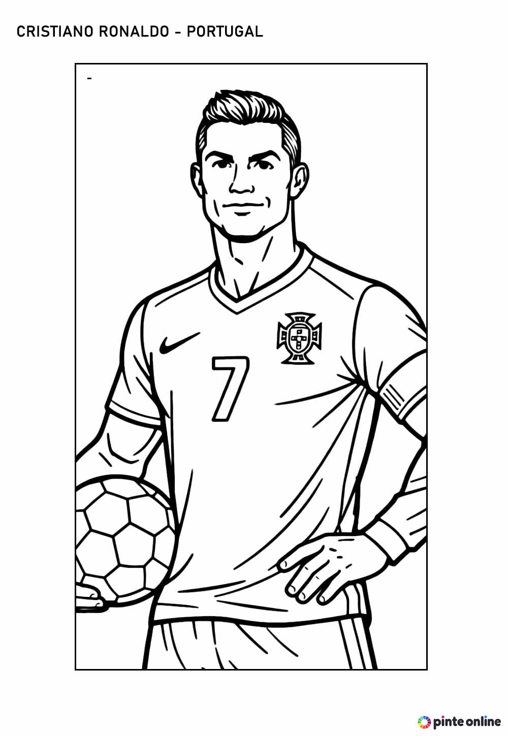 Desenho de Cristiano Ronaldo
