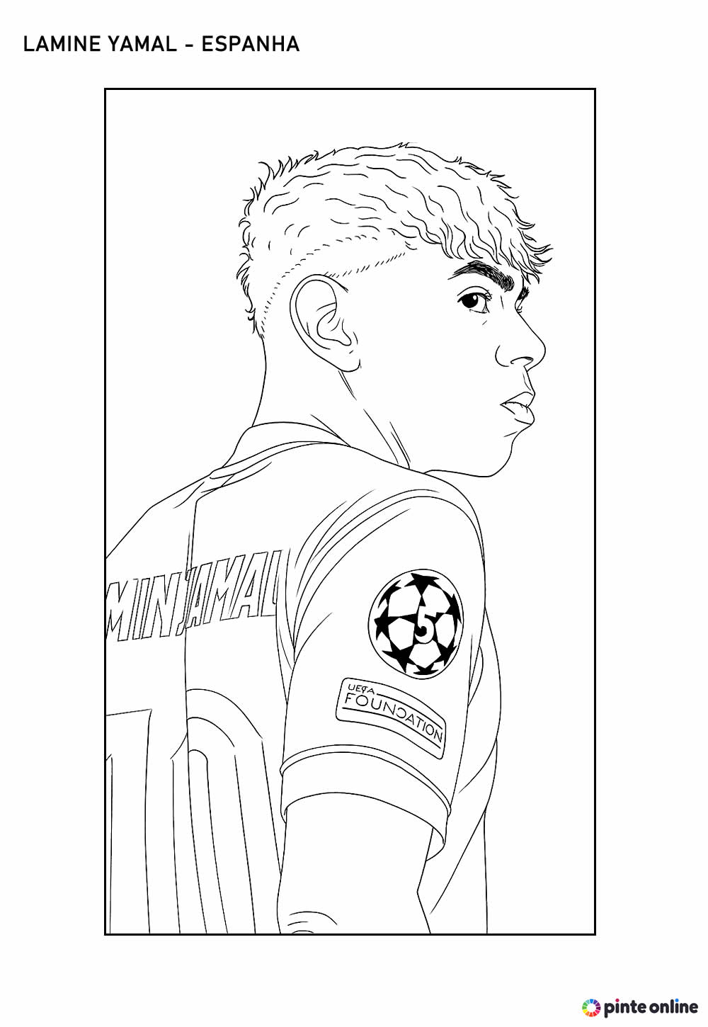 Desenho de Lamine Yamal