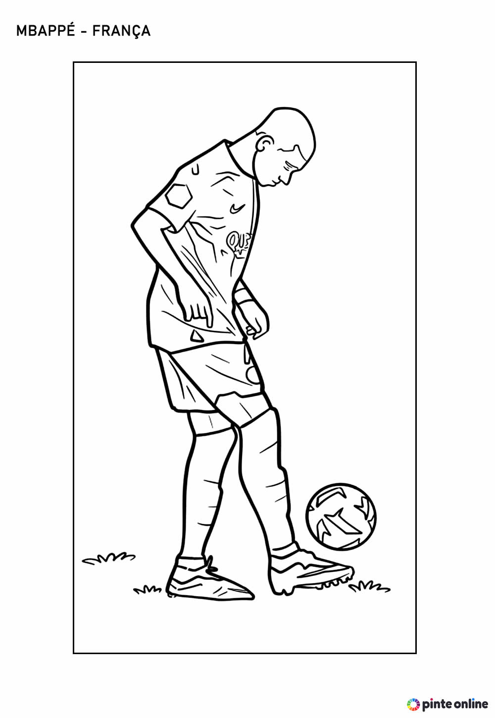 Desenho do Mbappé