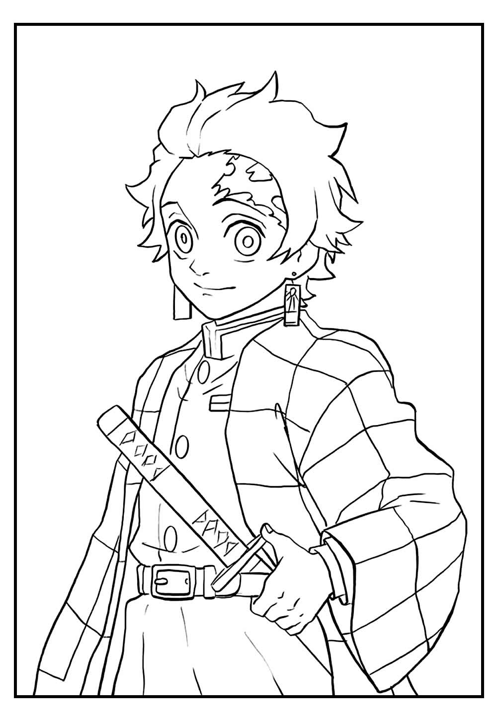 Desenho Demon Slayer Pintar