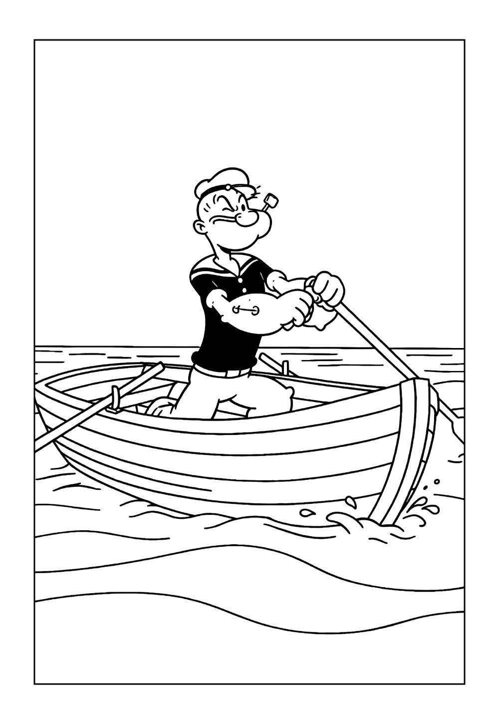 Desenhos Marítimos do Popeye