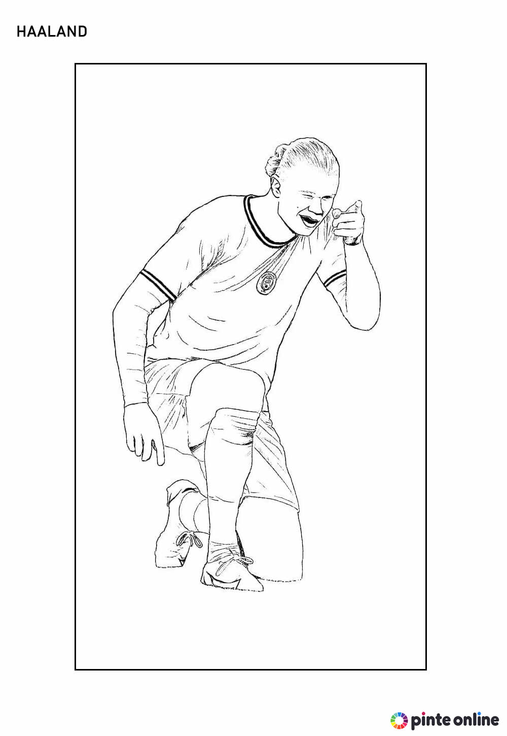 Desenho de Haaland