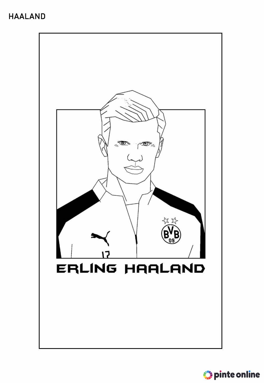 Desenho de Haaland