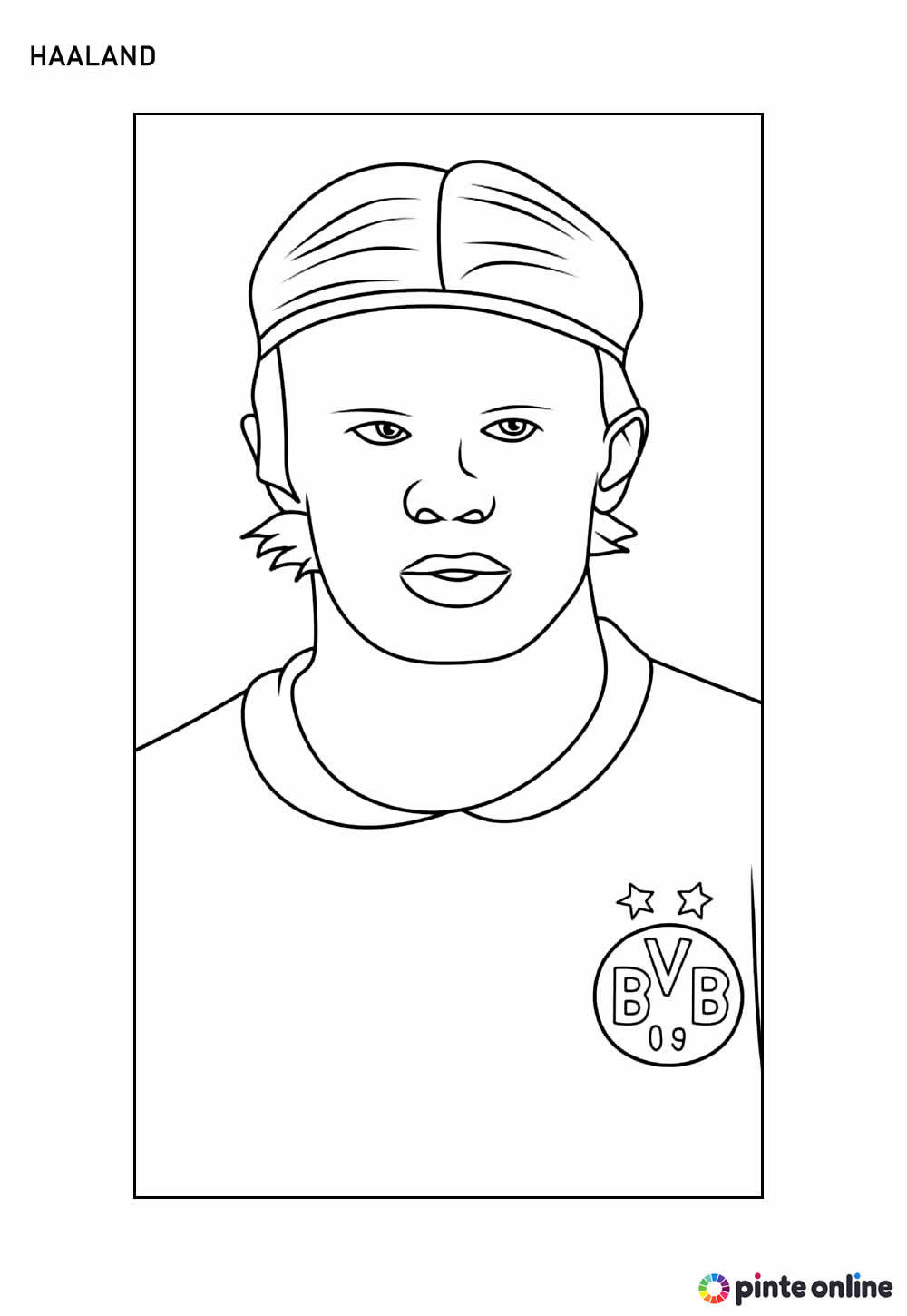 Desenho de Haaland