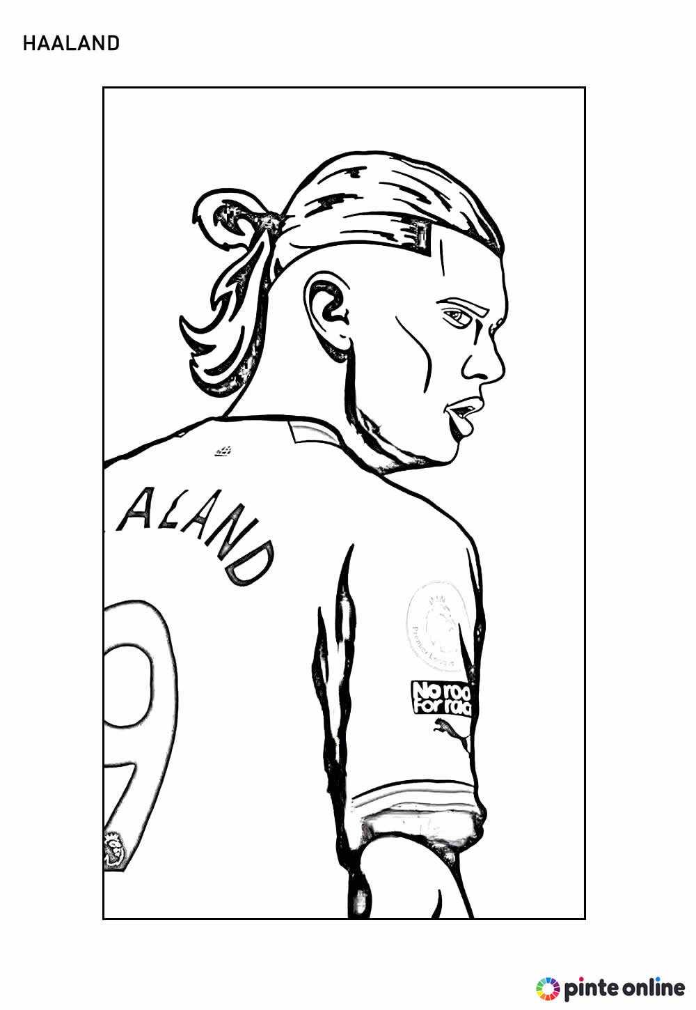 Desenho de Haaland