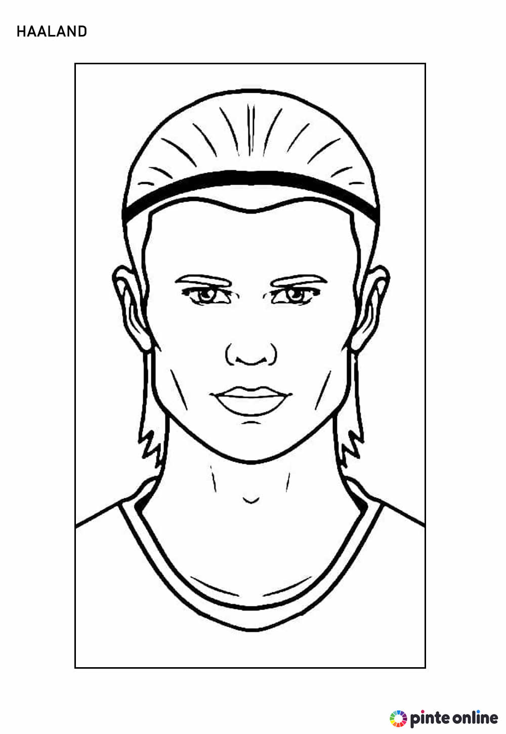 Desenho Haaland Colorir