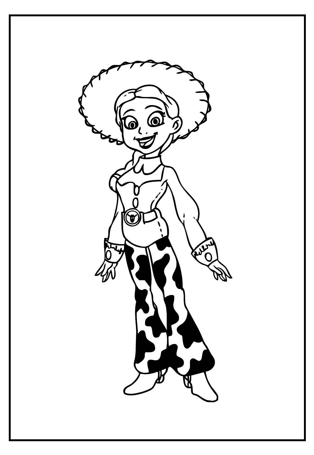 Desenhos da Jessie para pintar e imprimir