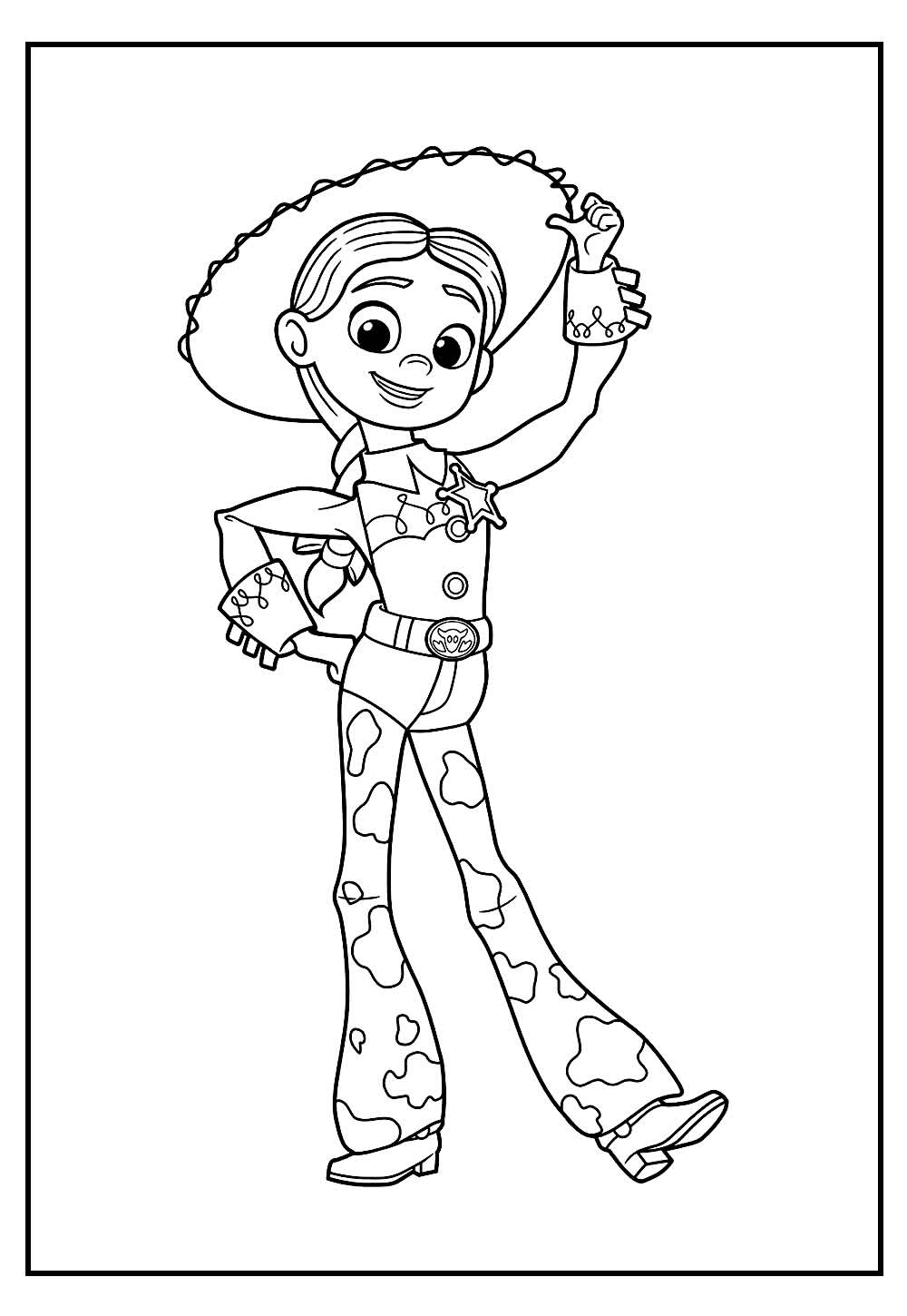 Desenho da Jessie para colorir