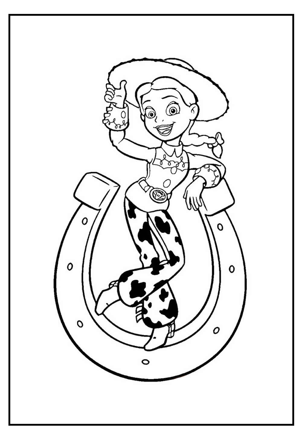 Desenhos da Jessie para pintar e imprimir