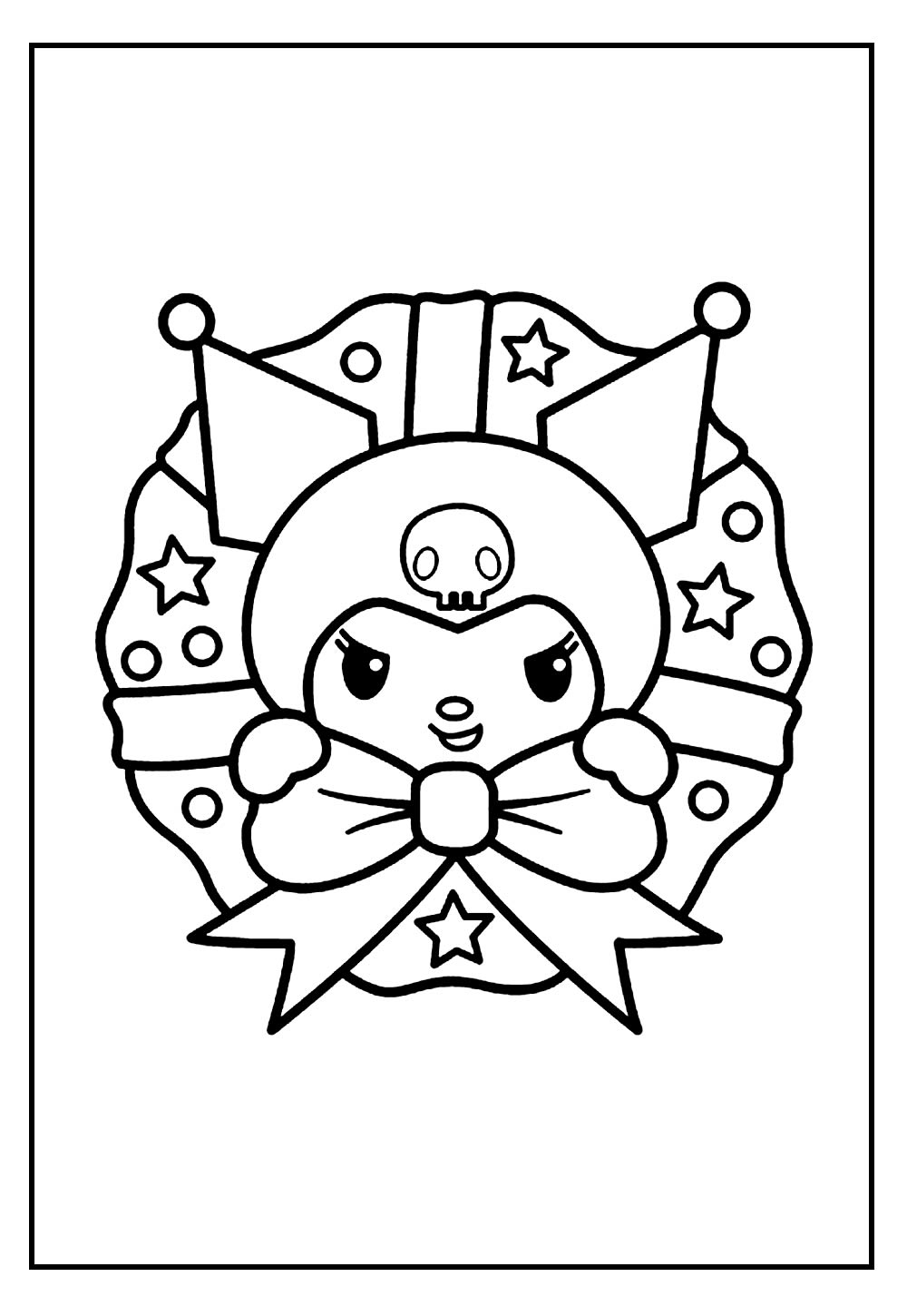 Desenho Kuromi Pintar
