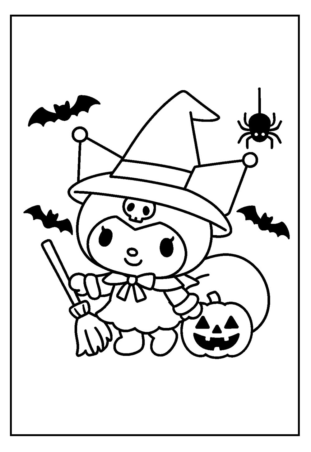 Desenho Kuromi Pintar