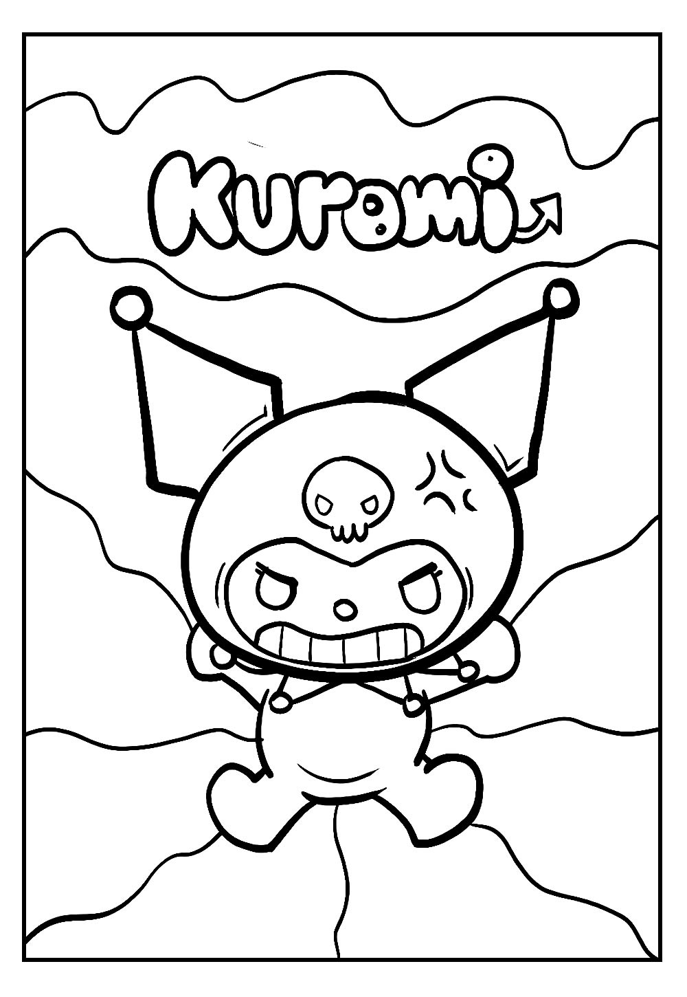 Desenho Kuromi Colorir