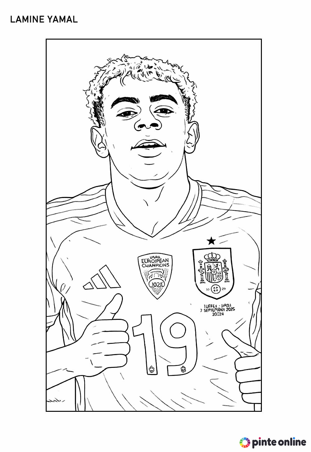 Desenho Lamine Yamal