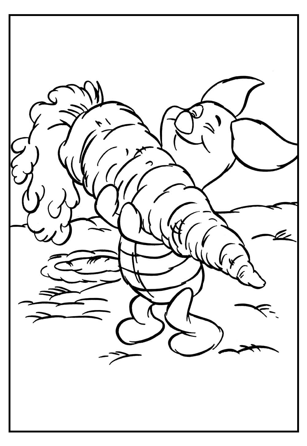 Desenho do Leitão para pintar
