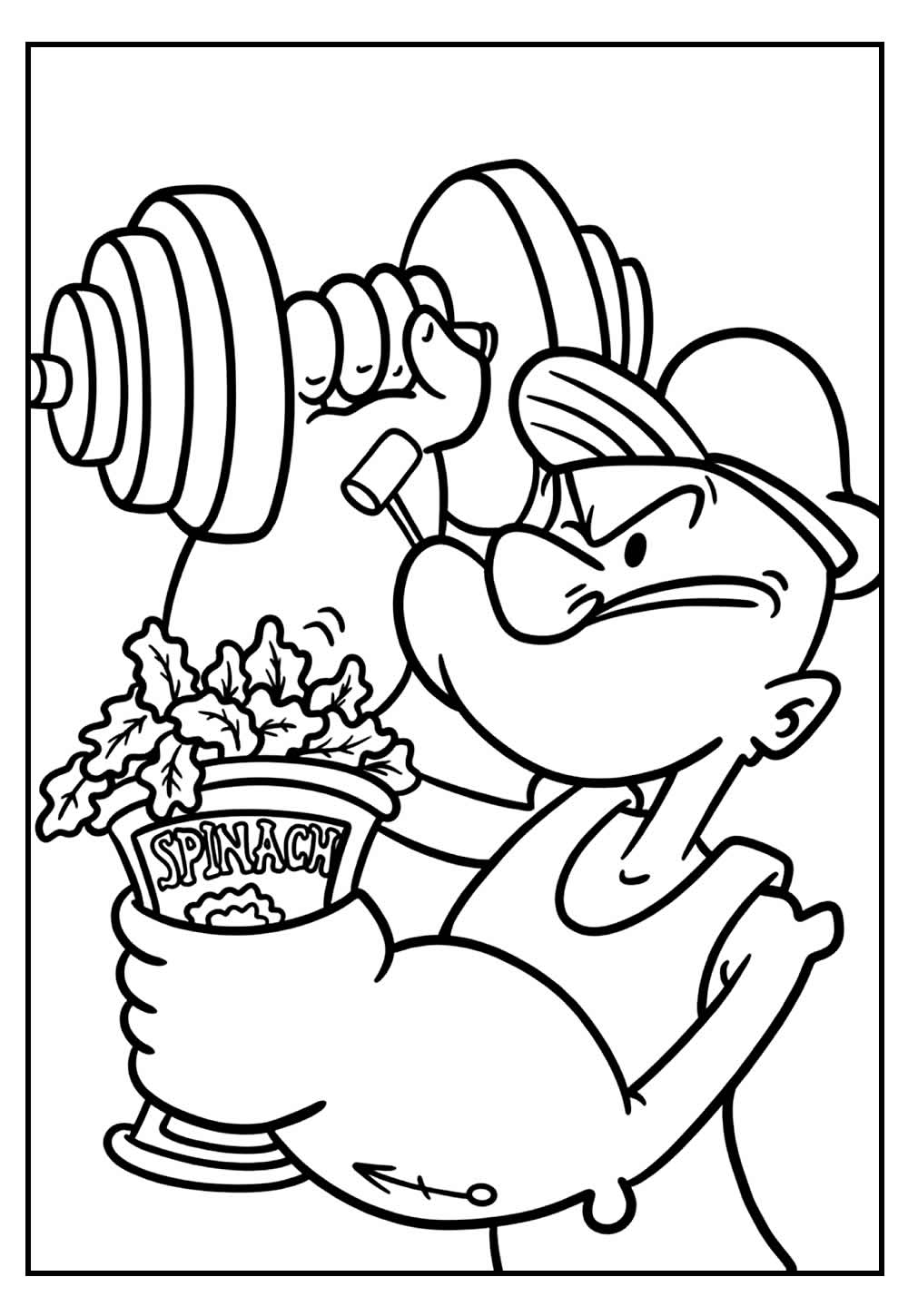 Desenho do Popeye Colorir