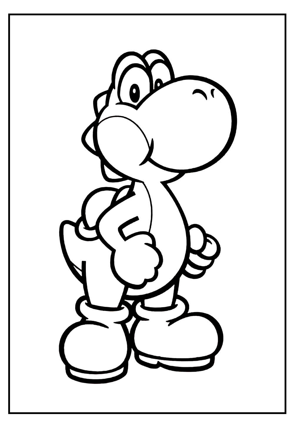Yoshi para pintar - Mario Bros