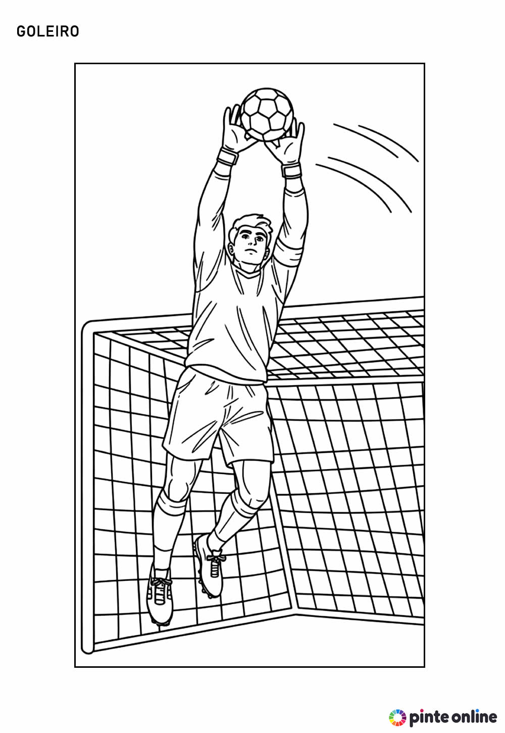 Desenho de Goleiro