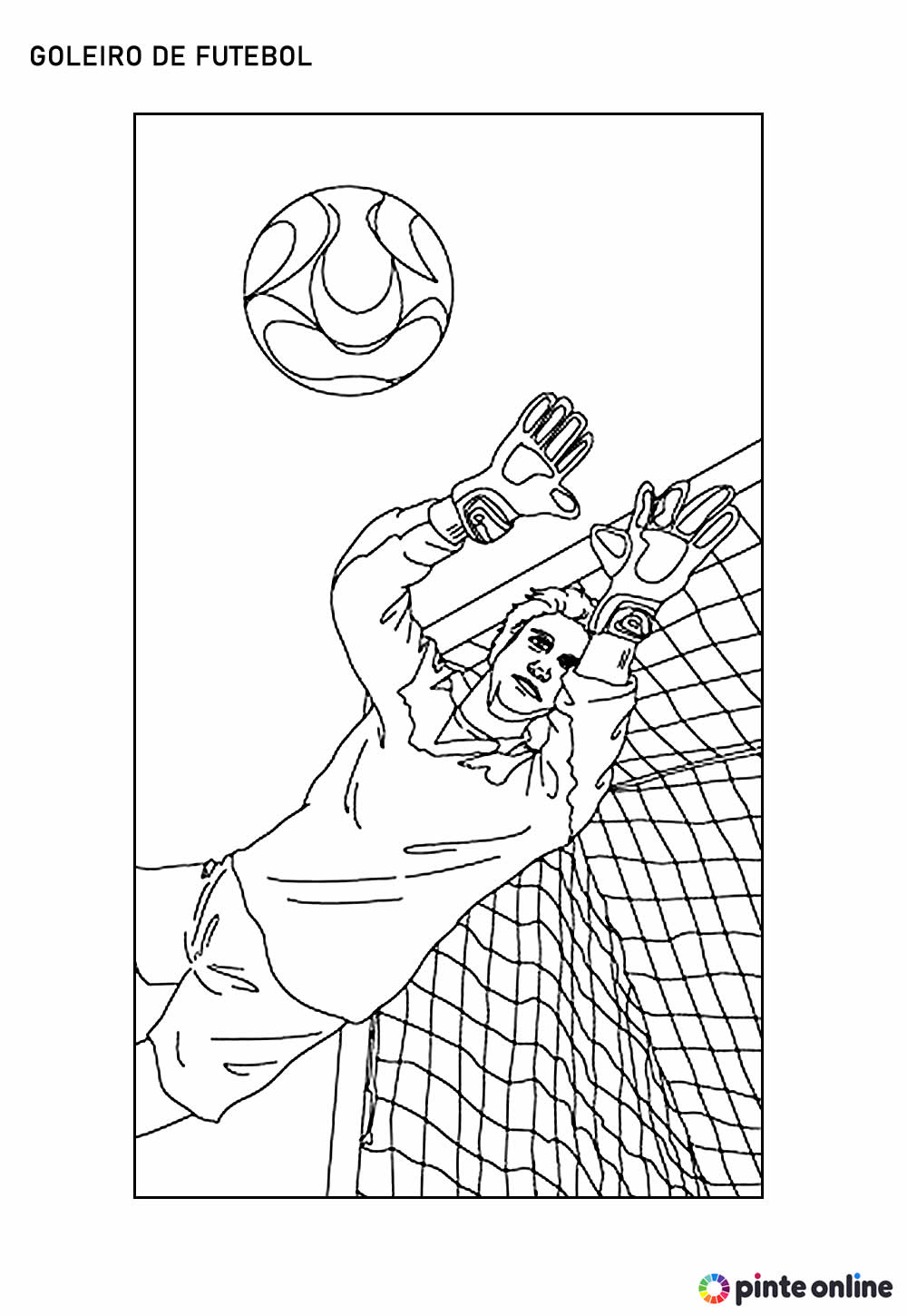 Desenho de Goleiro