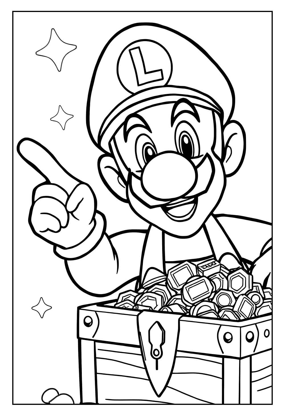 Desenho de Luigi
