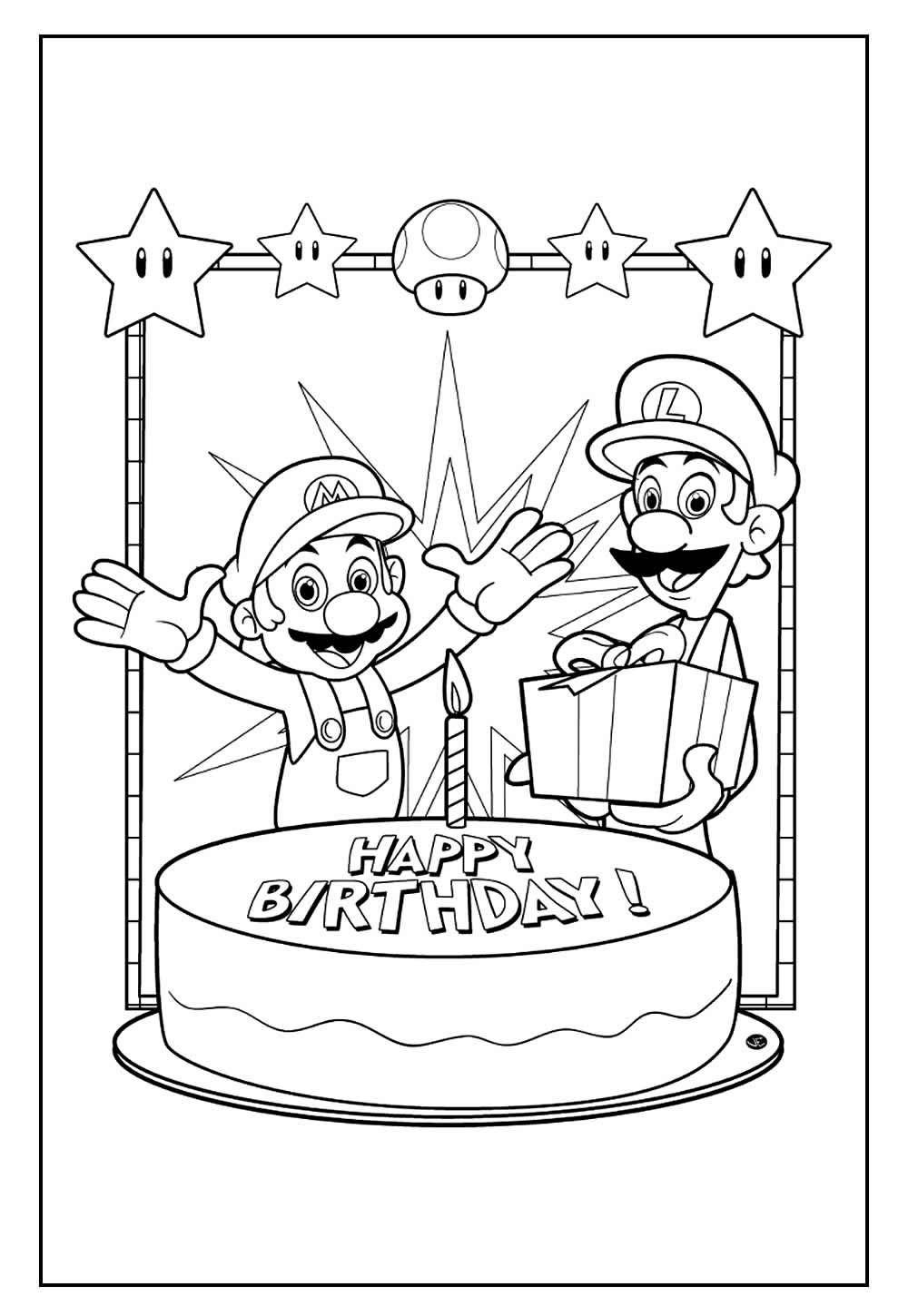 Desenho de Luigi