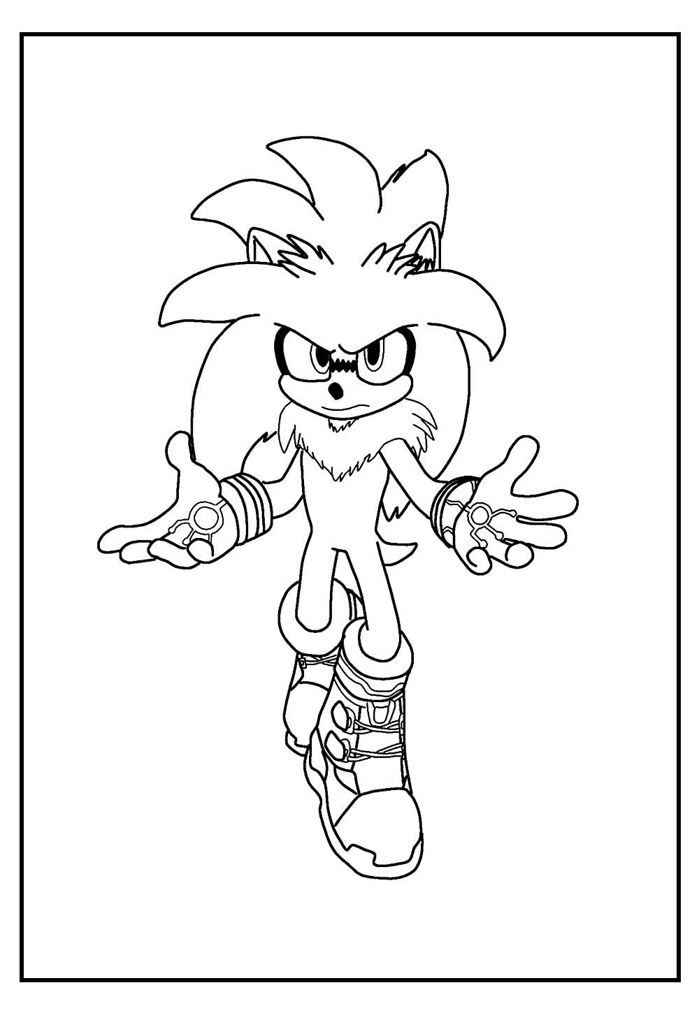 Desenho Sonic Hedgehog