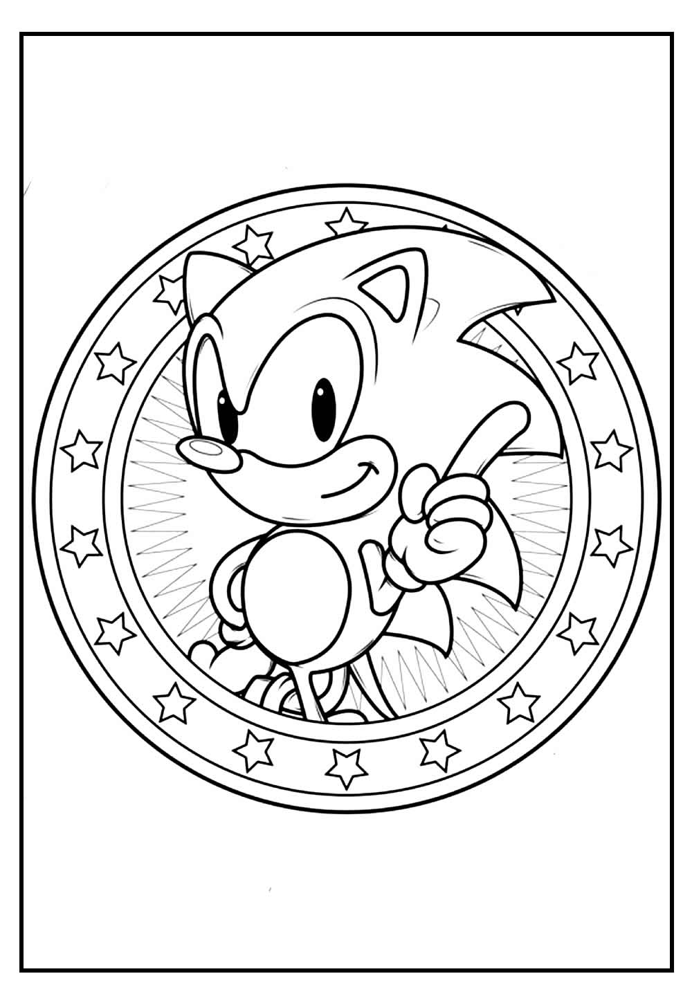 Desenho Sonic Hedgehog