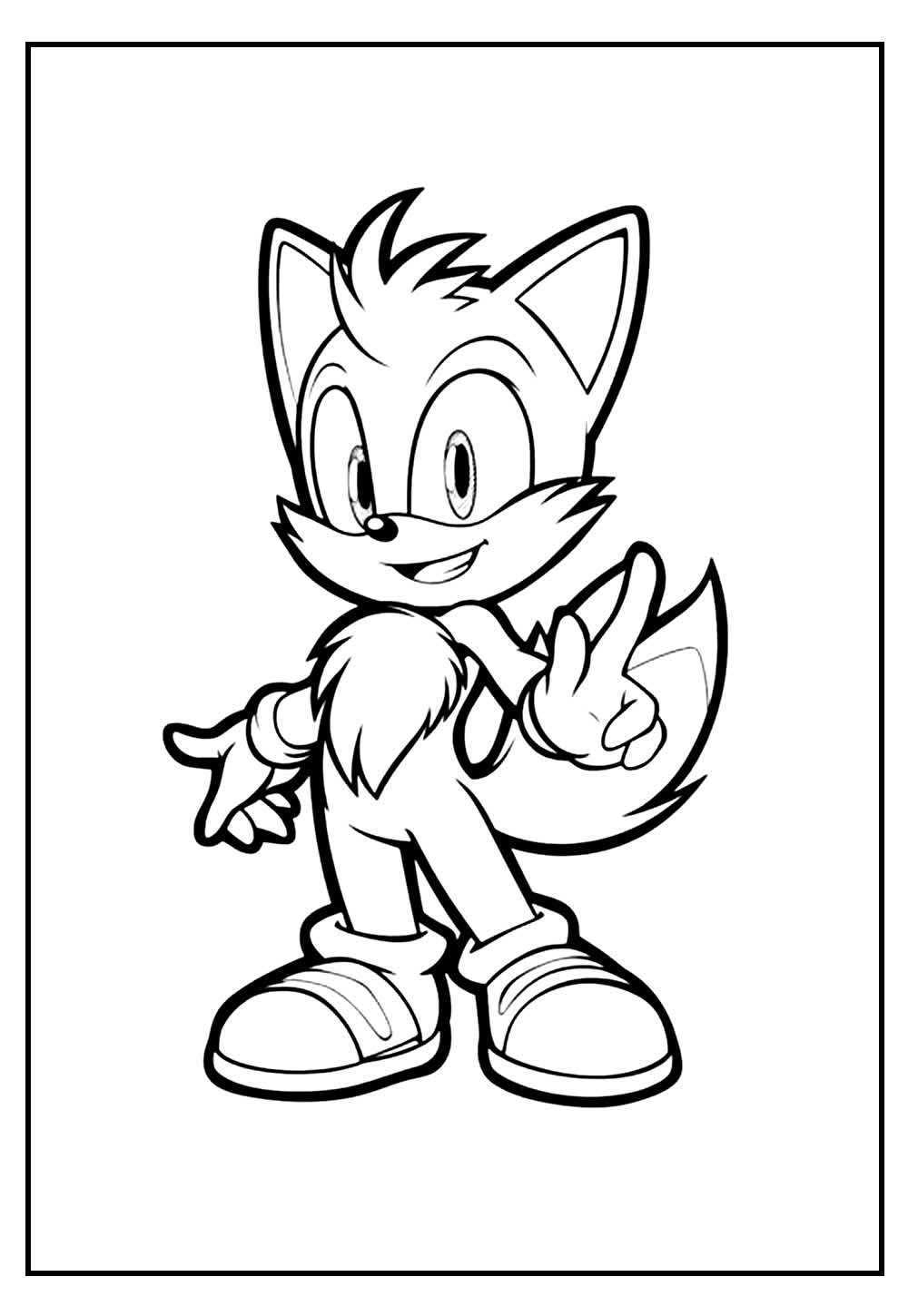 Desenho Sonic Hedgehog - Tails