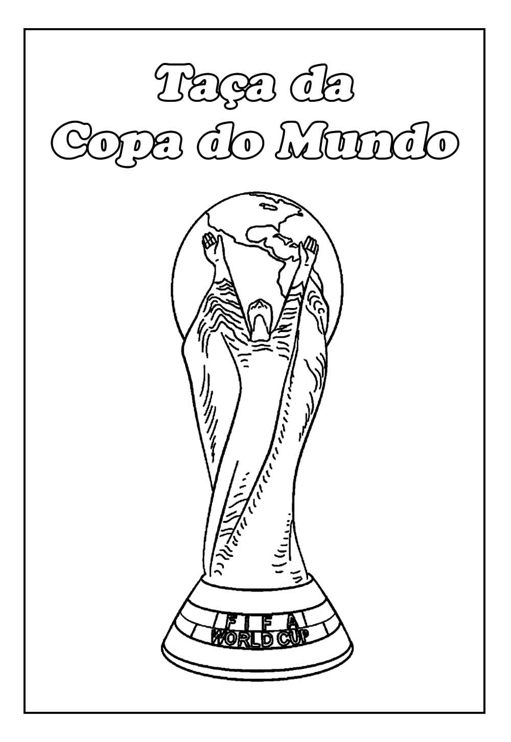 Desenho de Taça da Copa do Mundo