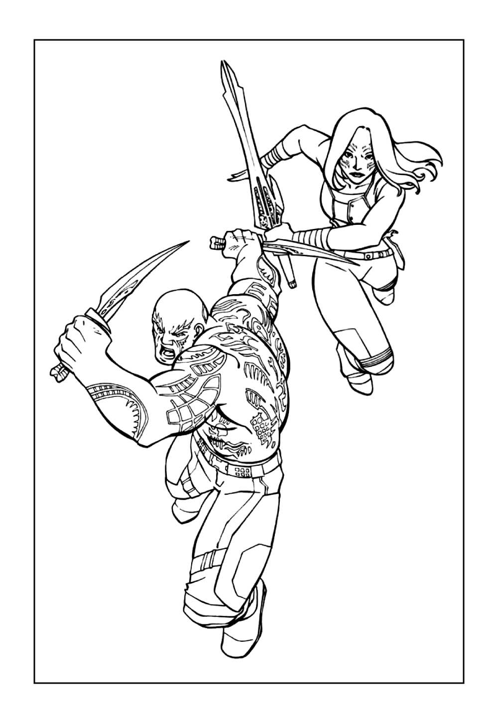 Desenhos de Guardiões da Galáxia para colorir
