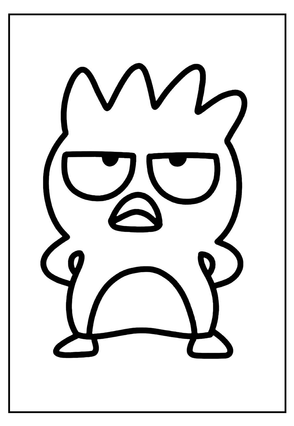 Desenho para Colorir de Badtz-Maru