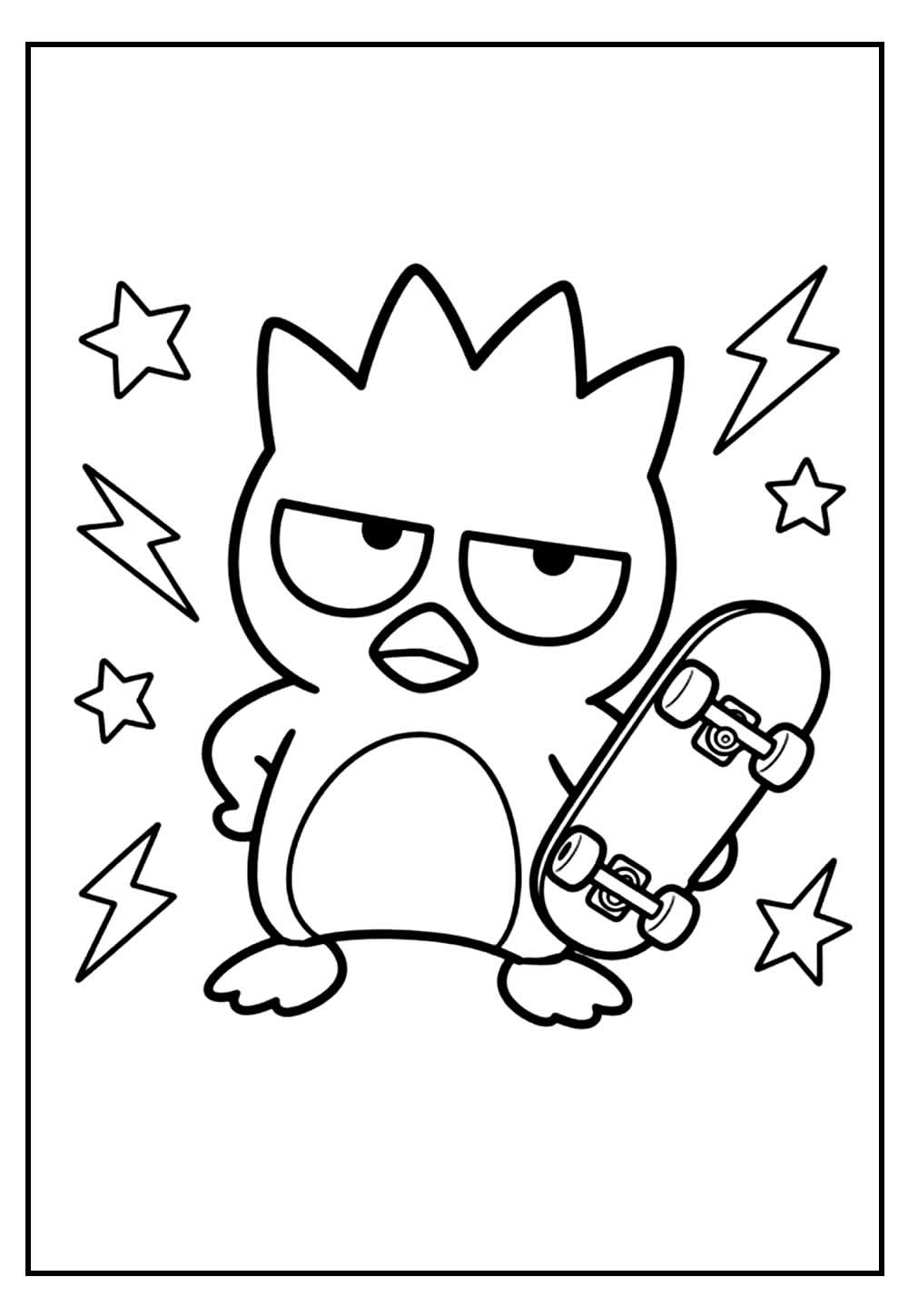 Desenho para Colorir de Badtz-Maru